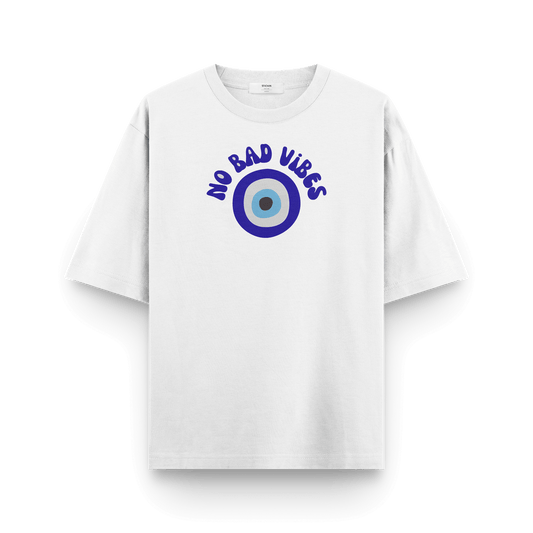Oversized 240 GSM No Bad Vibes T-Shirt – Heavyweight Streetwear India