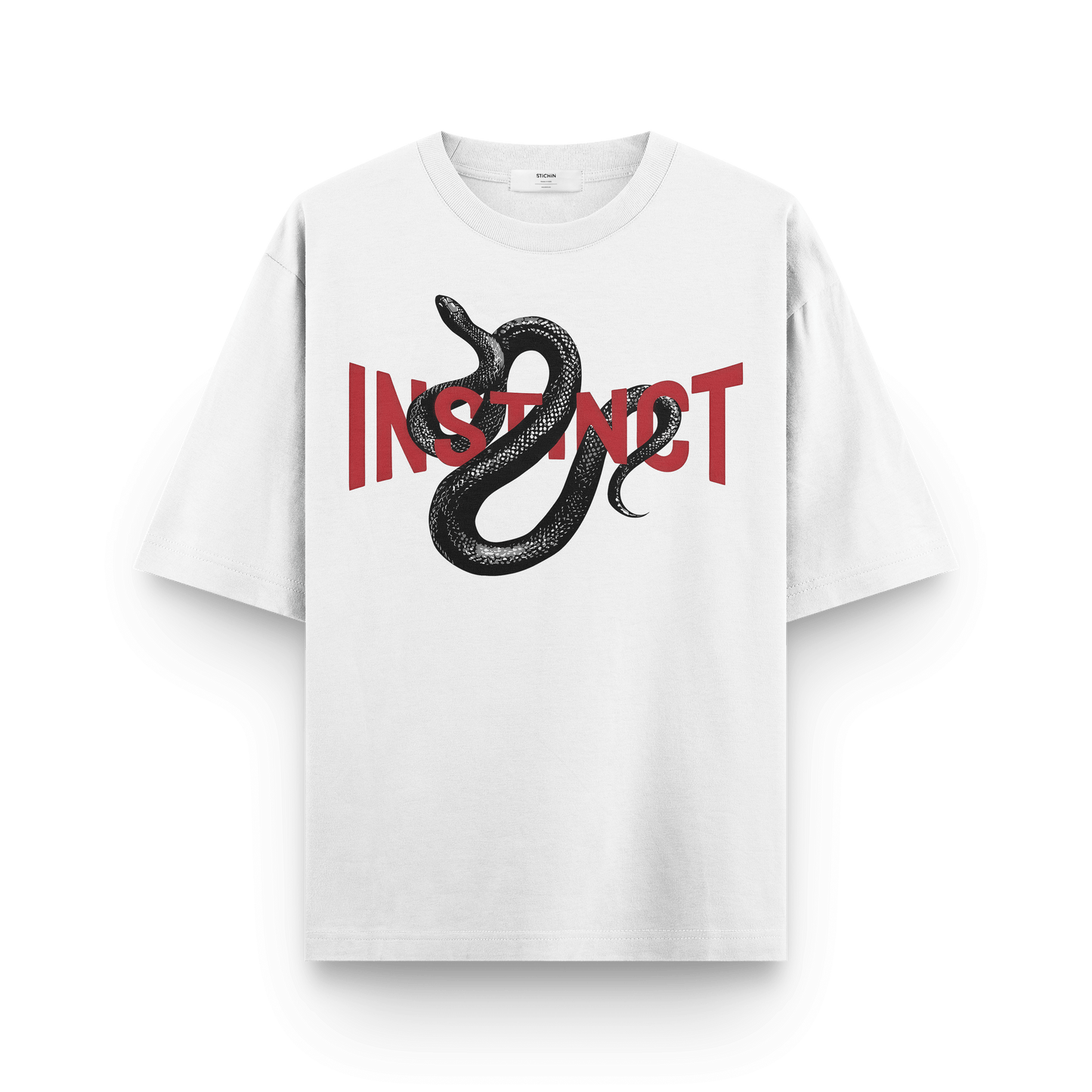 Instinct Snake T-Shirt – Fierce Graphic Tee for Nature Lovers