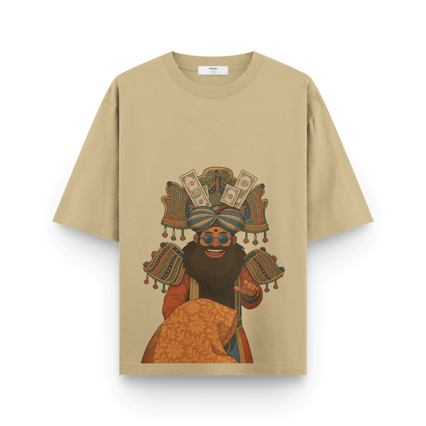 Money Maharaja Oversized T-Shirt β Desi Swag Meets Royal Vibes