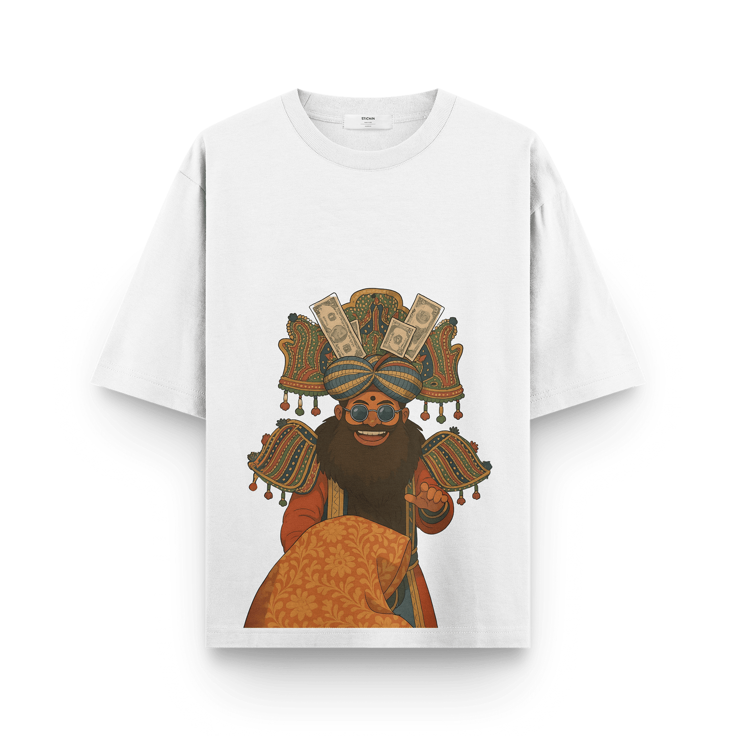 Money Maharaja Oversized T-Shirt β Desi Swag Meets Royal Vibes