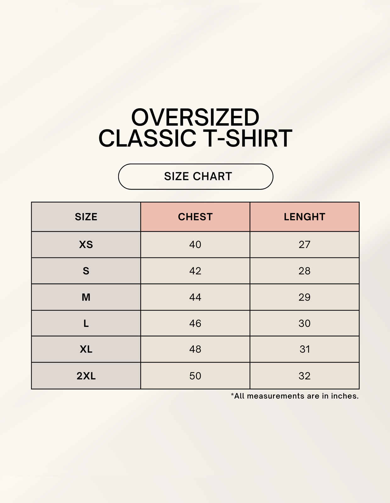 It Is What It Is Oversized T-Shirt Minimal Typography Stichin minimal oversized 240GSM size chart