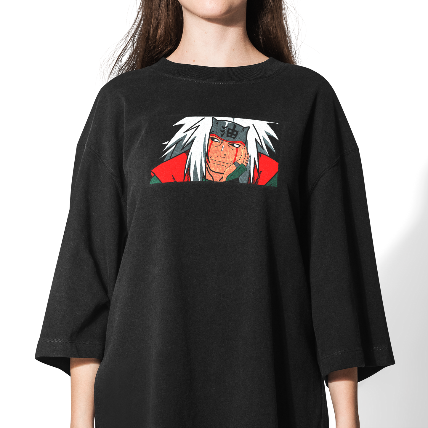 premium oversized naruto embroidered t-shirt by stichin