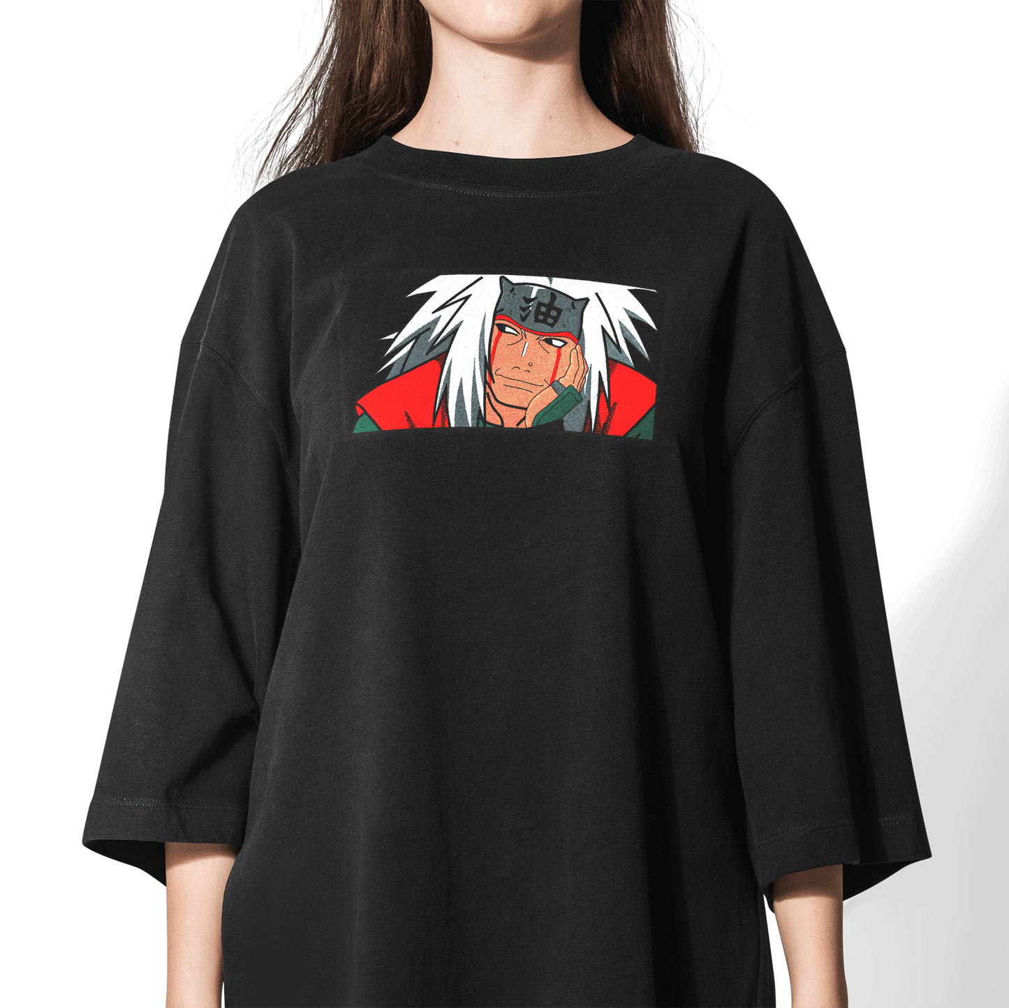premium oversized naruto embroidered t-shirt by stichin