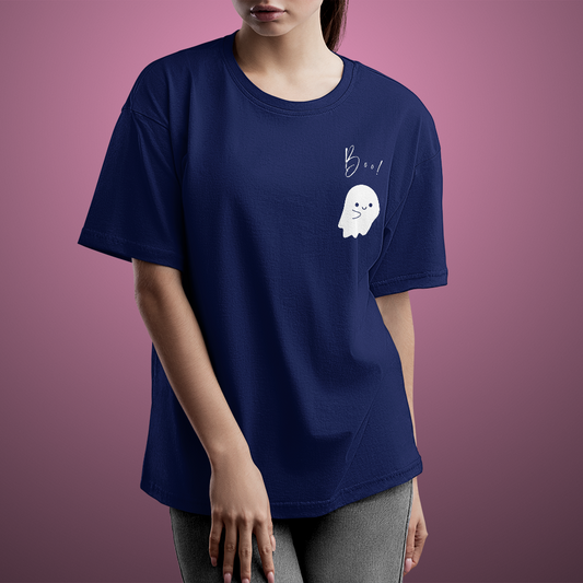 Boo Ghost Oversized T-Shirt – Minimal Unisex Streetwear India
