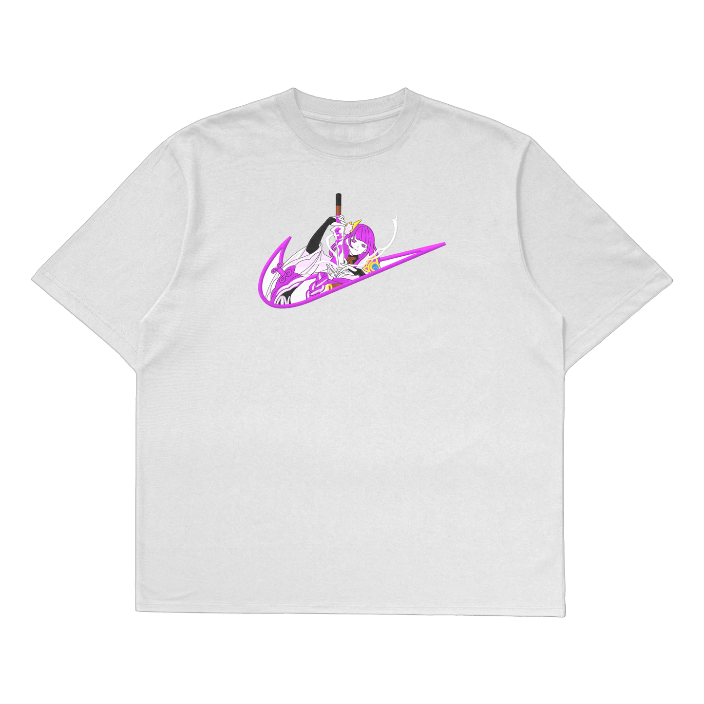 raiden shogun oversized t-shirt white