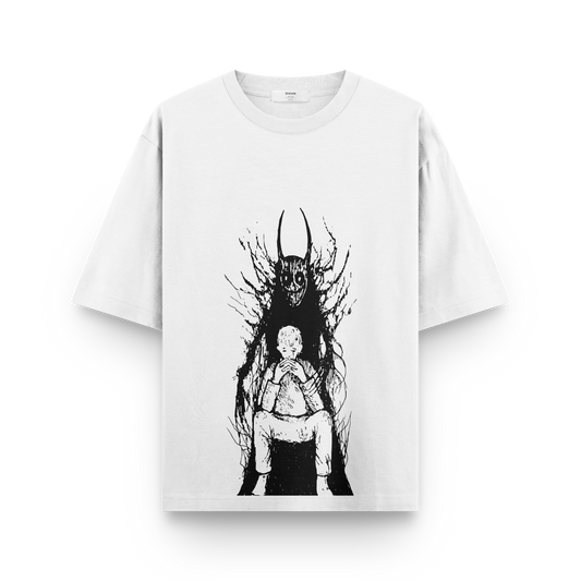 Dark Shadow Boy T-Shirt - Evil Shadow Graphic Tee with Mysterious Dark Art | Gothic & Edgy Design