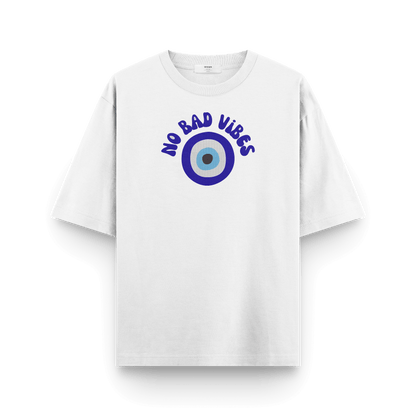 Oversized 240 GSM No Bad Vibes T-Shirt – Heavyweight Streetwear India