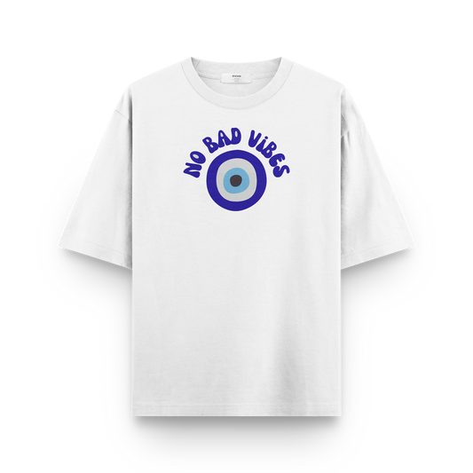 Oversized 240 GSM No Bad Vibes T-Shirt – Heavyweight Streetwear India