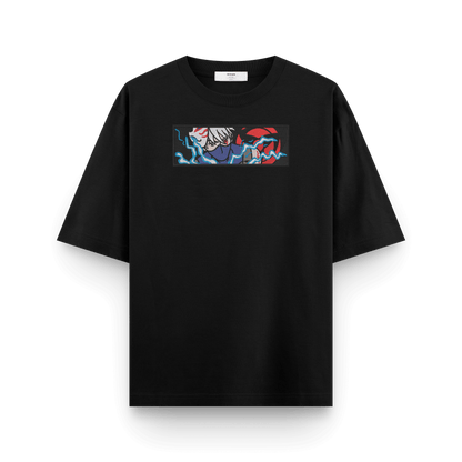 Kakashi Embroidery Oversized T-Shirt | Stichin Studio