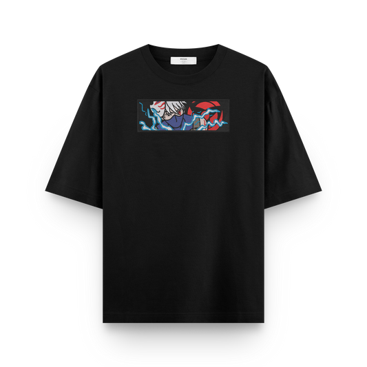 Kakashi Embroidery Oversized T-Shirt | Stichin Studio