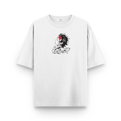 Tanjiro Kamado Classic Oversized T-Shirt – Elegant Demon Slayer Fan Art Tee