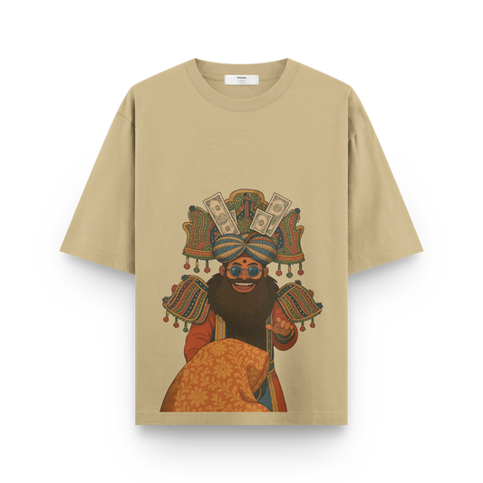 Money Maharaja Oversized T-Shirt – Desi Swag Meets Royal Vibes