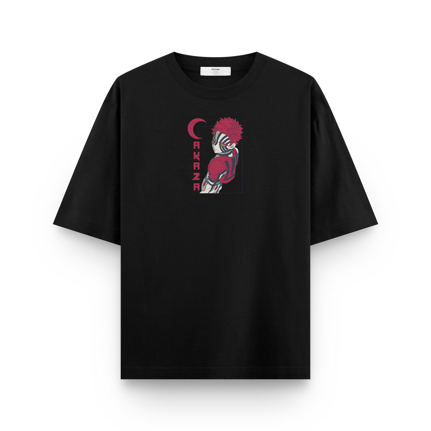 Akaza Tribute Oversized T-Shirt – Demon Slayer Aesthetic Drop