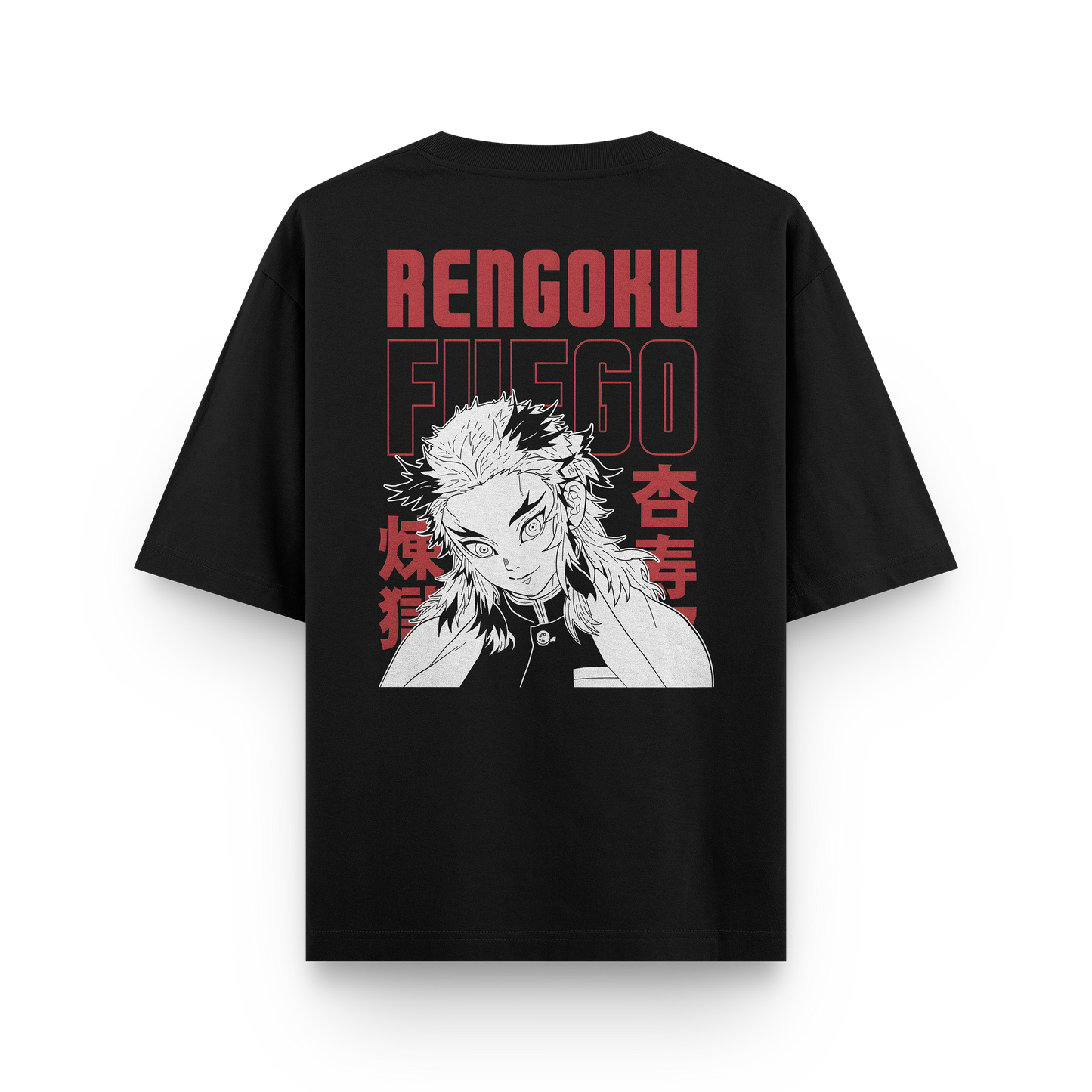 Rengoku Fuego Oversized T-Shirt – Flame Hashira Anime Streetwear