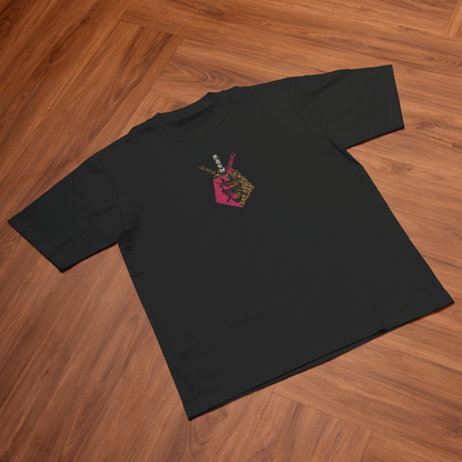 Giyu Tomioka Demon Slayer Oversized Black Oversized T-Shirt back
