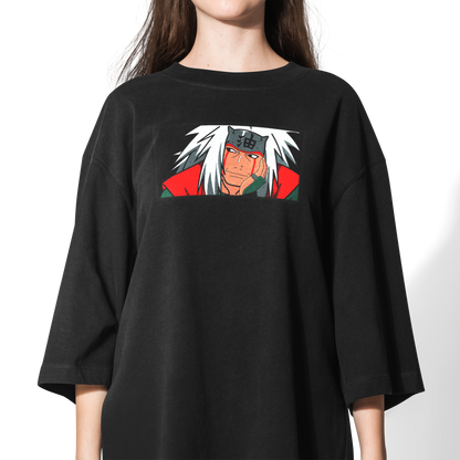 premium oversized naruto embroidered t-shirt by stichin