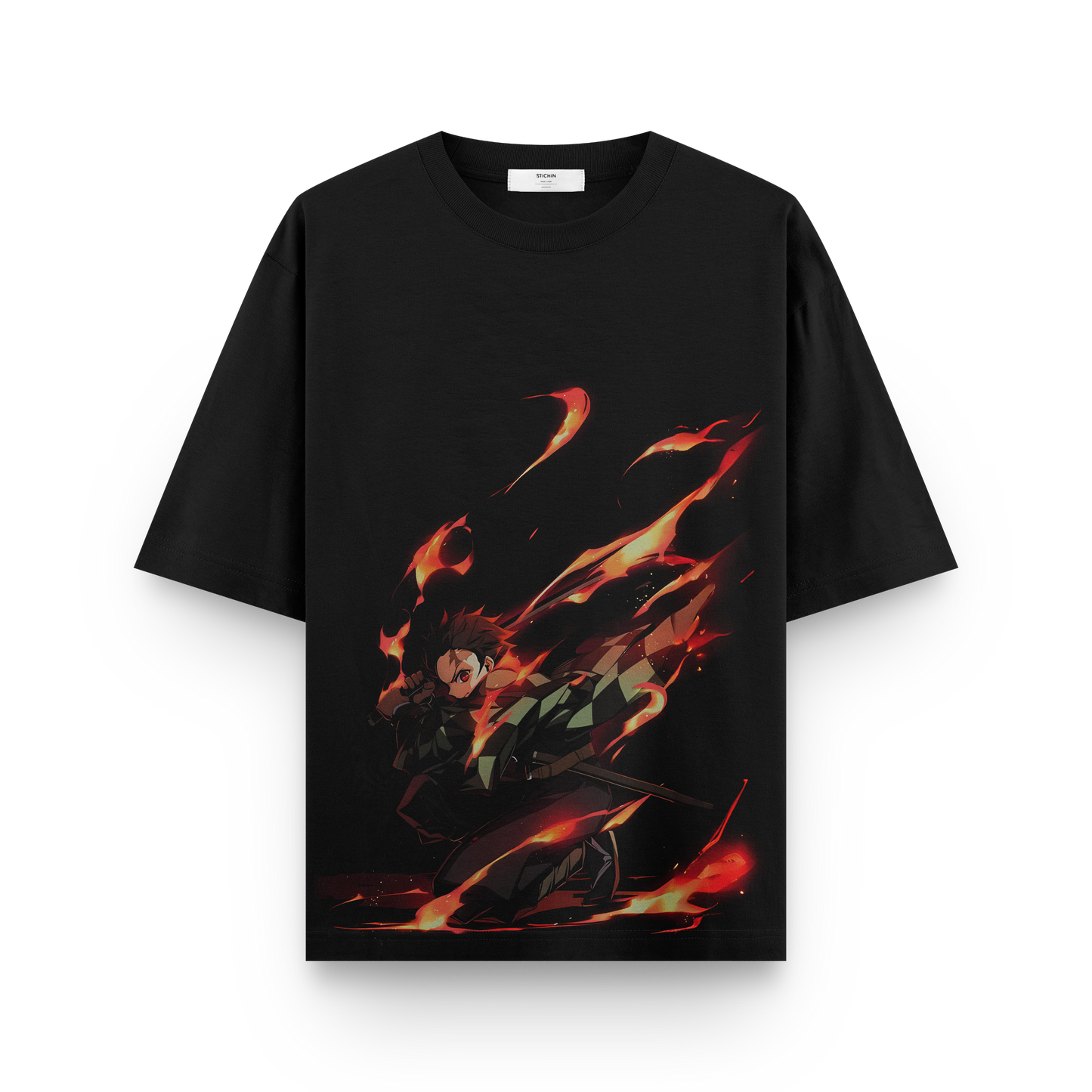Tanjiro T-Shirt - Demon Slayer Anime Graphic Tee | Cool Kimetsu no Yaiba Fan Merch for Anime Lovers front