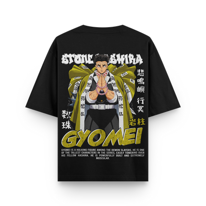 Gyomei Demon Slayer Oversized T-Shirt Premium Print back