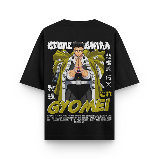 Gyomei Demon Slayer Oversized T-Shirt Premium Print back