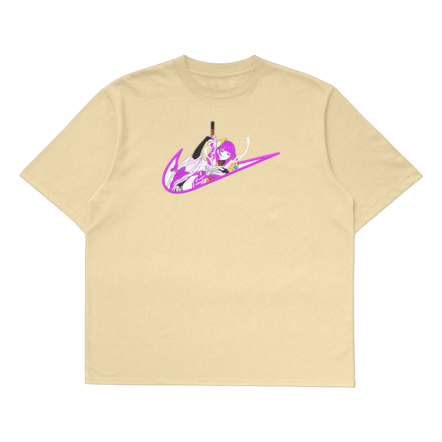raiden shogun oversized t-shirt beige