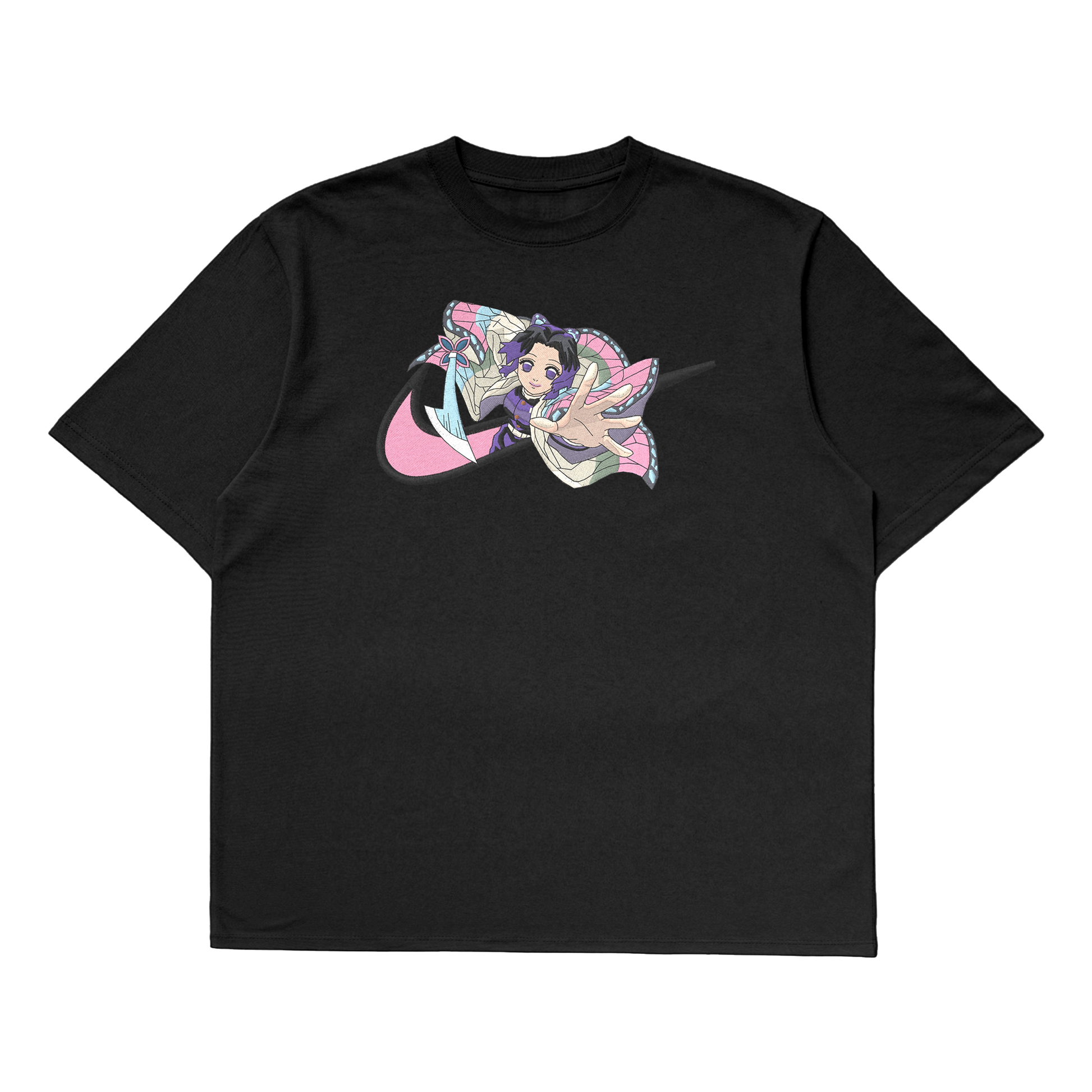 Shinobu Kocho Oversized T-Shirt | Demon Slayer Premium Anime Tee India black