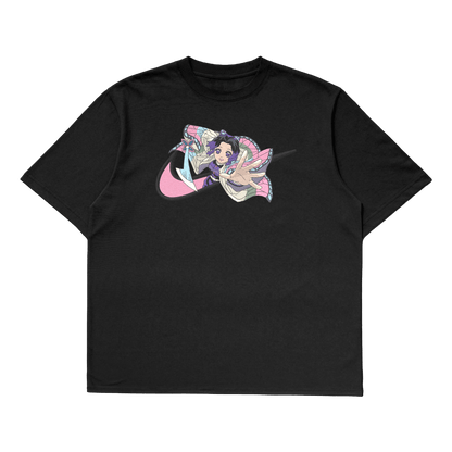 Shinobu Kocho Oversized T-Shirt | Demon Slayer Premium Anime Tee India black