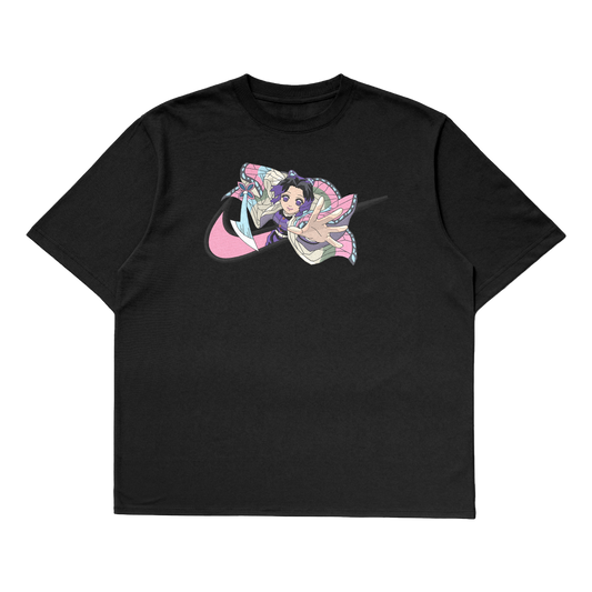 Shinobu Kocho Oversized T-Shirt | Demon Slayer Premium Anime Tee India black