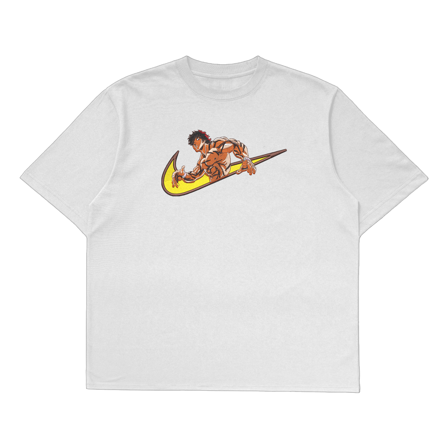 Baki Hanma Oversized T-Shirt featuring a unique anime design on a premium cotton fabric.