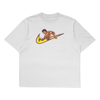 Baki Hanma Oversized T-Shirt featuring a unique anime design on a premium cotton fabric.