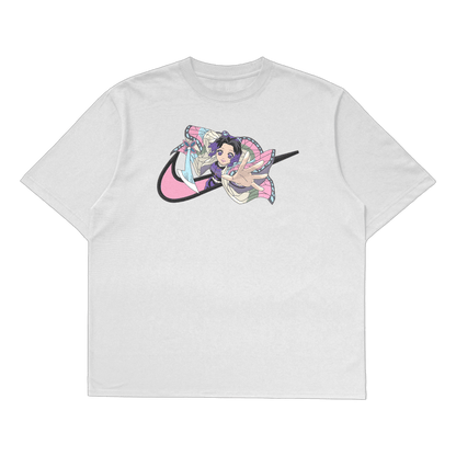 Shinobu Kocho Oversized T-Shirt | Demon Slayer Premium Anime Tee India white