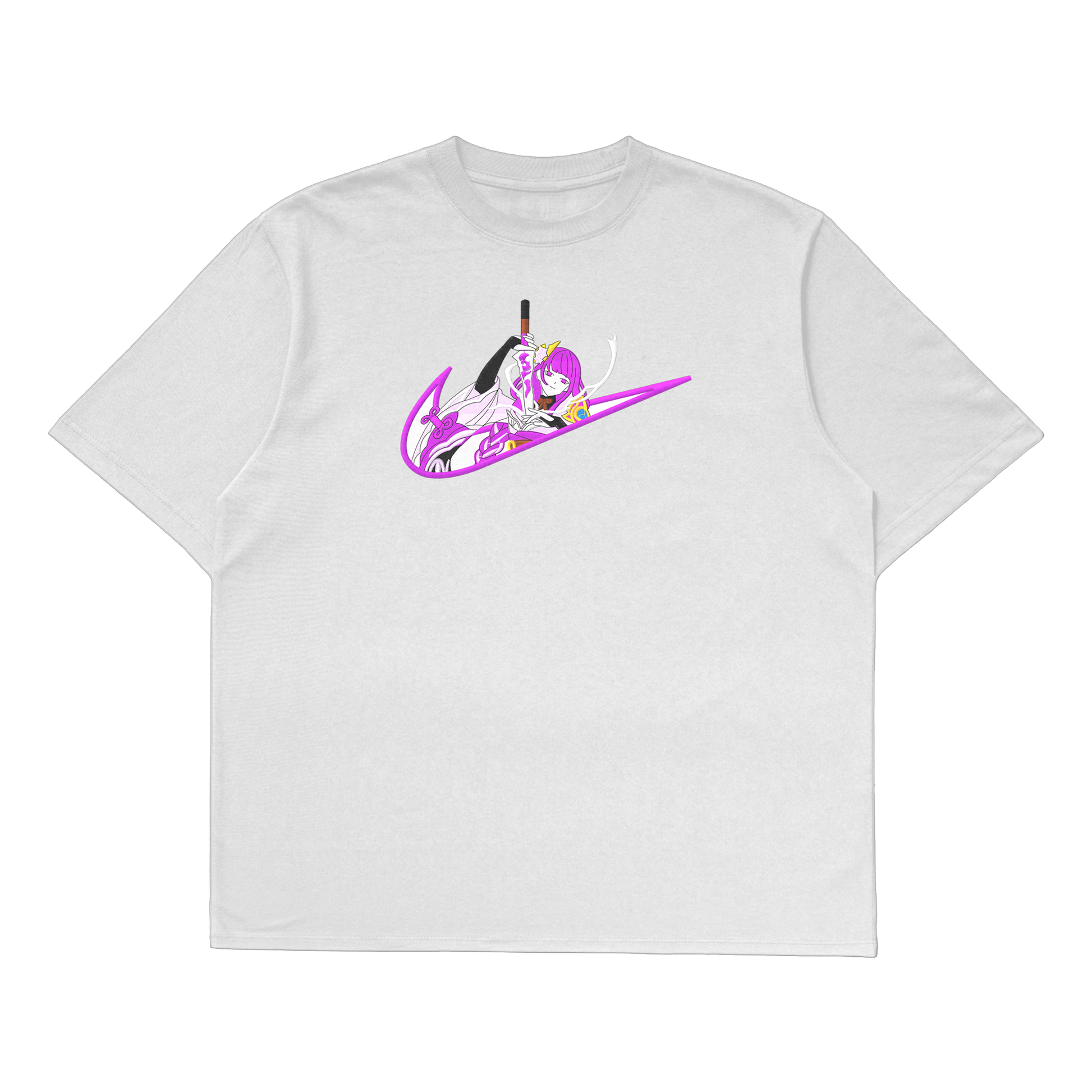 raiden shogun oversized t-shirt white