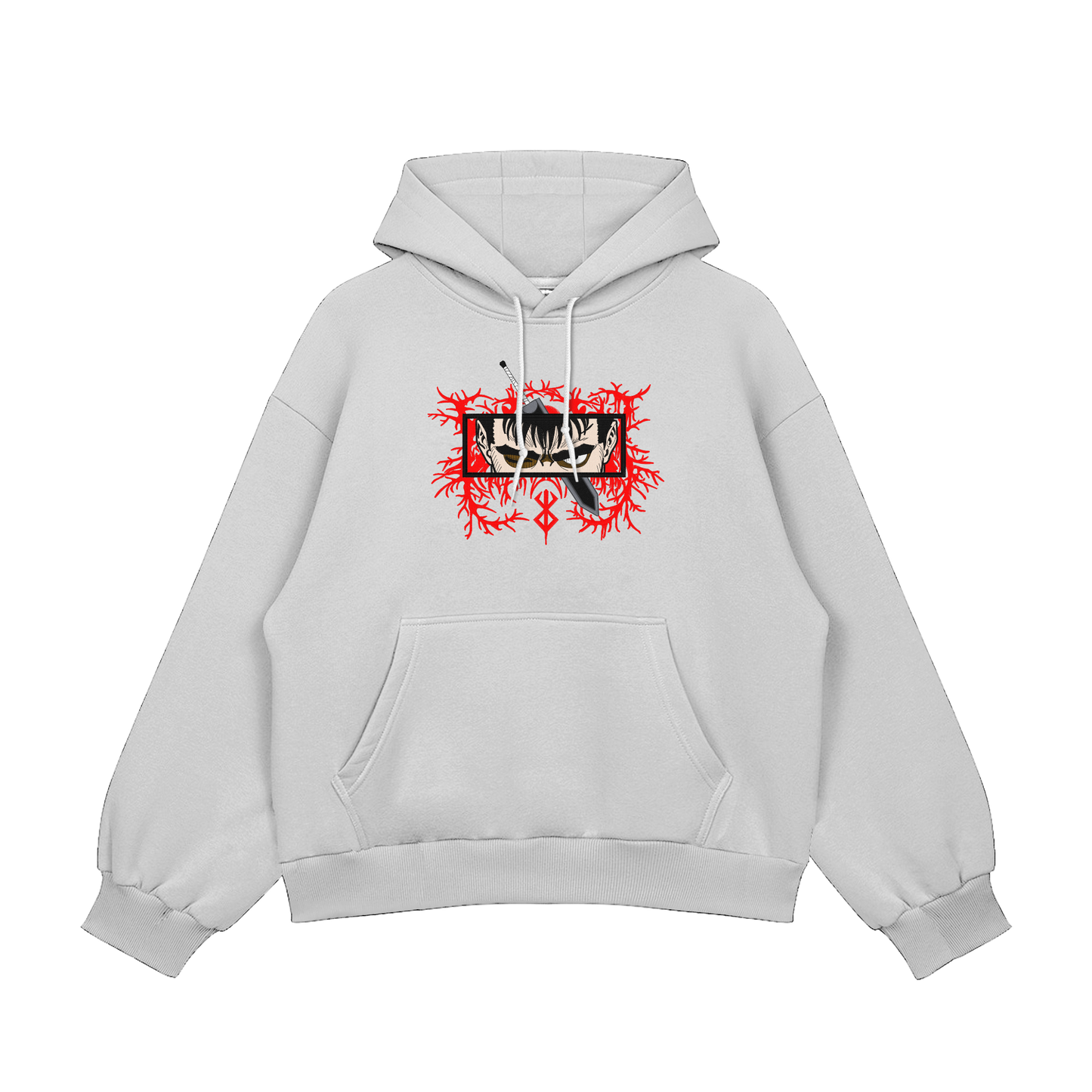 Guts Embroidered Oversized Hoodie featuring bold embroidery and premium heavyweight fleece construction.